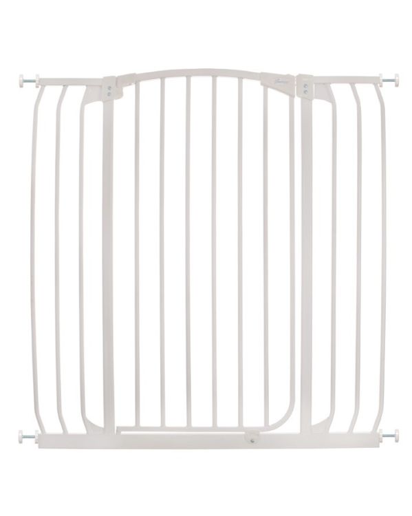 Dreambaby Extra Tall Swing Closed Baby Stair Gate White with No-Trip Ramp 