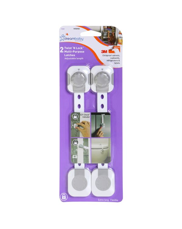2-Pack Dreambaby Cabinet Flexi-locks Pack Of 2, White 
