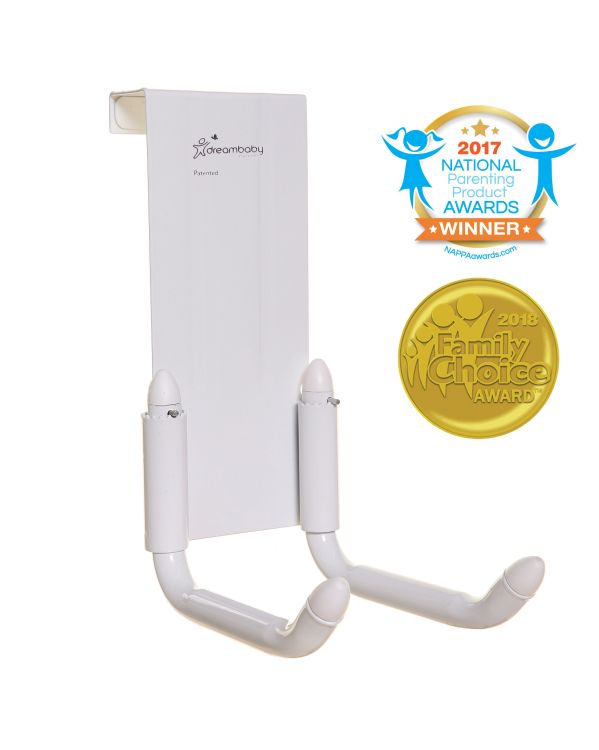 Buggys Dreambaby Strollerbuddy STROLLAWAY® Farbe: Weiß Haken für die Lagerung von Kinderwagen