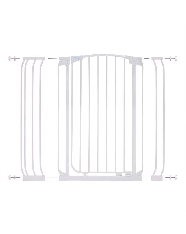 Gate Extension 7 in Steel for White Chelsea Standard Height Child Safety Gate 