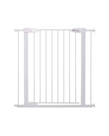 Boston Extra Tall 29.5-38in Auto Close Metal Baby Gate w/ EZY-Check Indicator - White